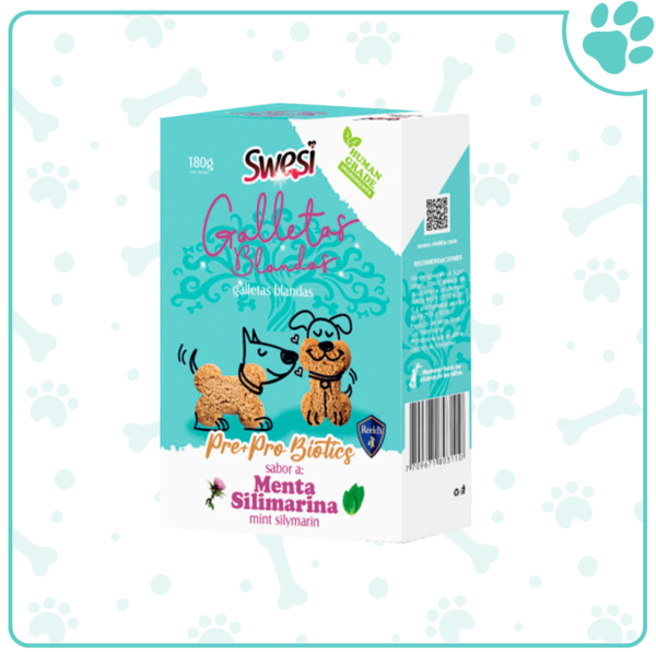 Galletas Blandas Pre-Pro Menta Silimarina x 180 Gr