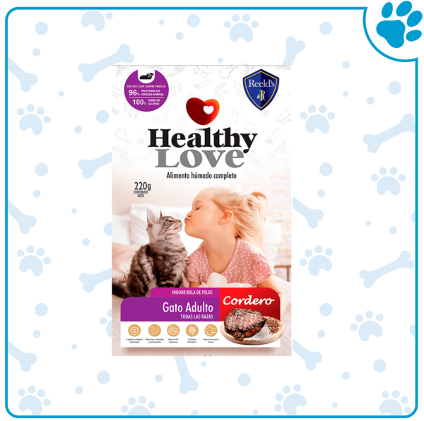 Healthy Love Gatos Adultos Cordero 220 gr