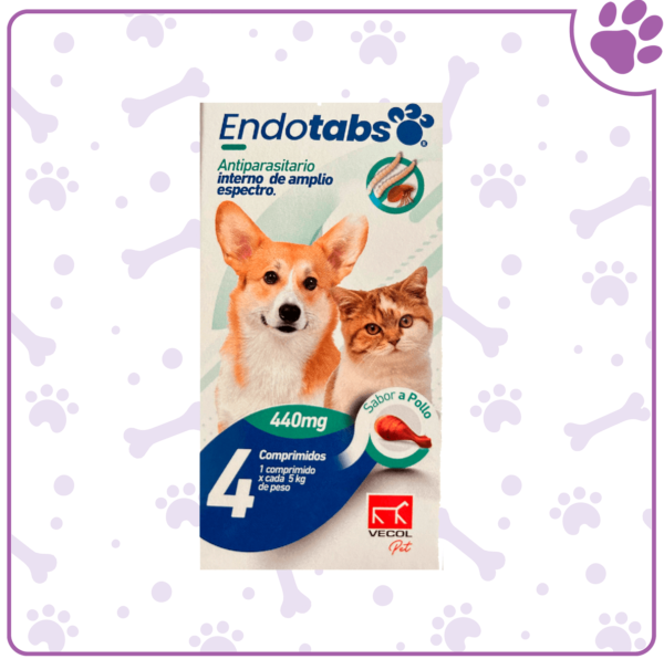ENDOTABS 440 mg x 4 Comp (razas pequeñas)