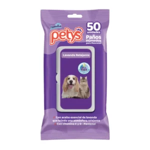 Paños Húmedos Petys Lavanda x 50 Unidades