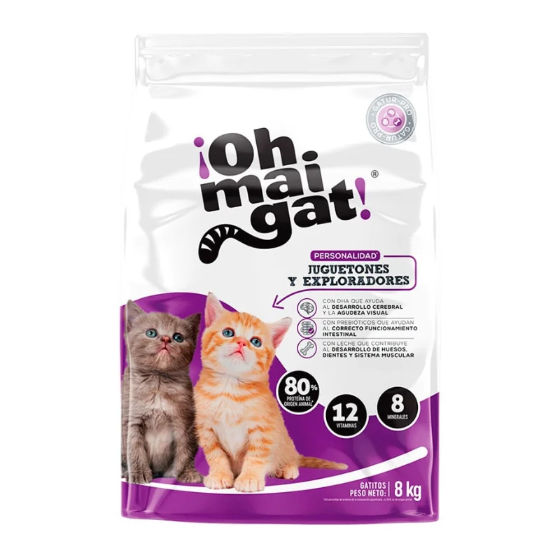 Oh Mai Gat Gatitos Juguetones - Morado 8Kg