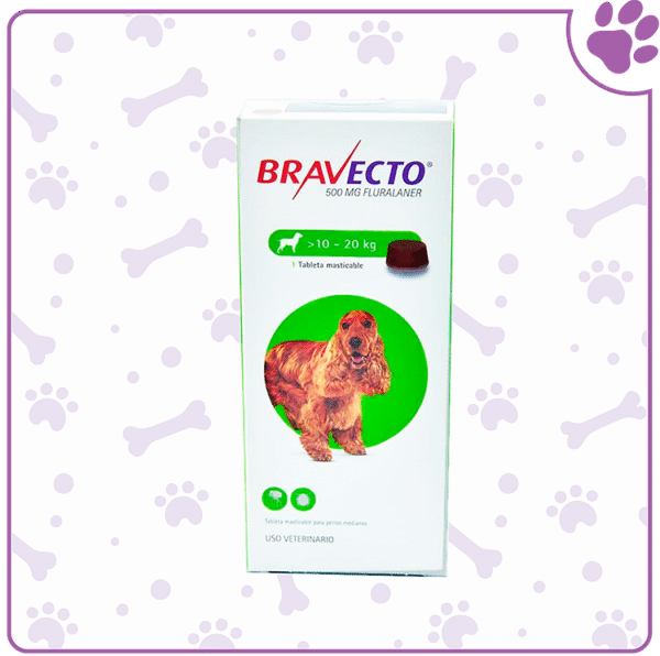 BRAVECTO Perros 10-20 kg. * 1 Tableta (Verde)