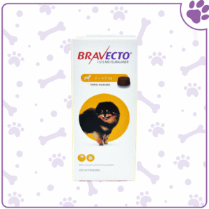 BRAVECTO Perros 2-4.5 kg. * 1 Tableta (Amarillo)