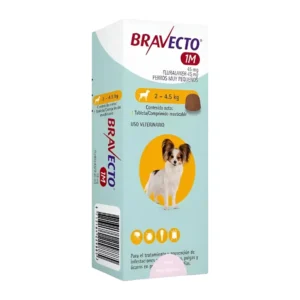 BRAVECTO Perros Muy Pequeños 1M 2-4.5 kg. (Amarillo)