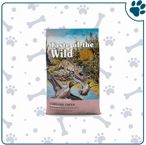 Lowland Creek Feline Recipe Codorniz y Pato Asado